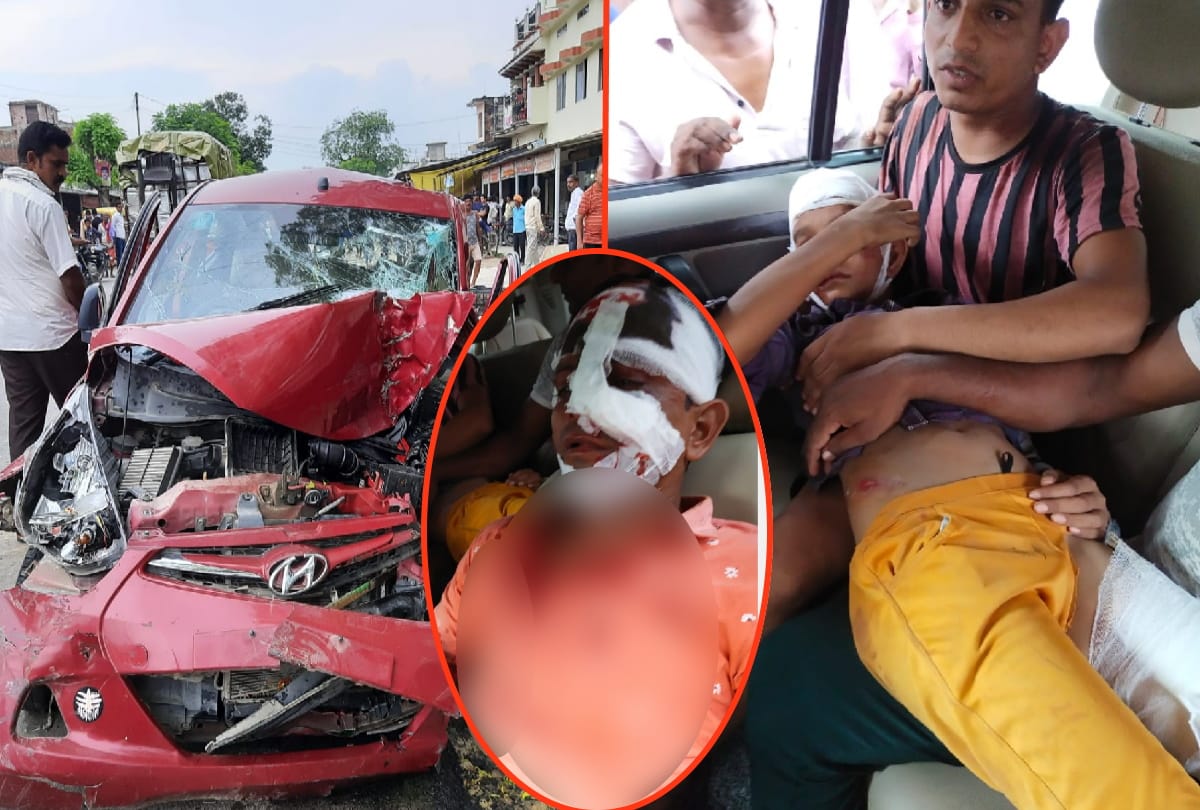 man killed and many injured in car accident at gola bazar gorakhpur