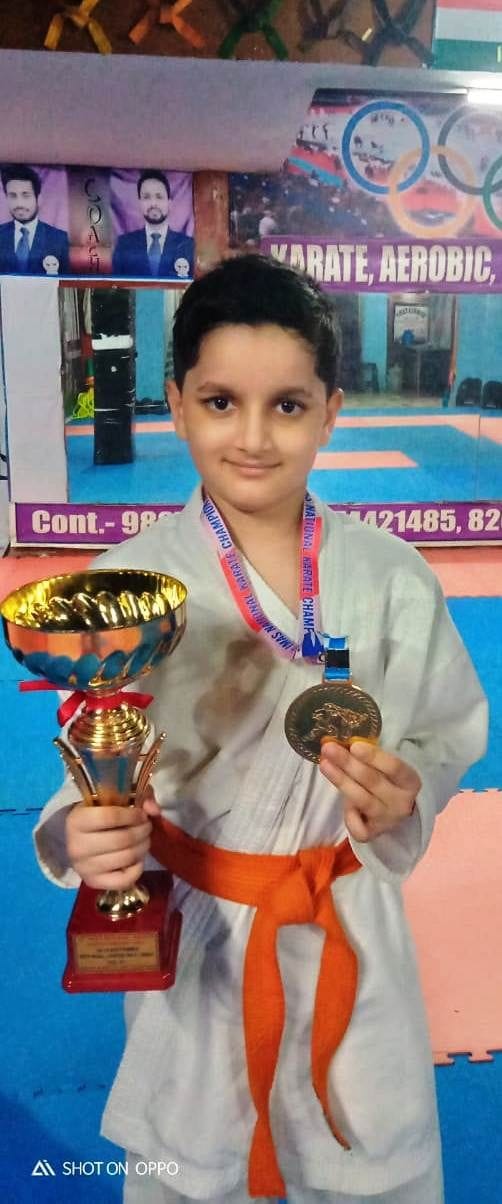 sarthak won gold in  karate