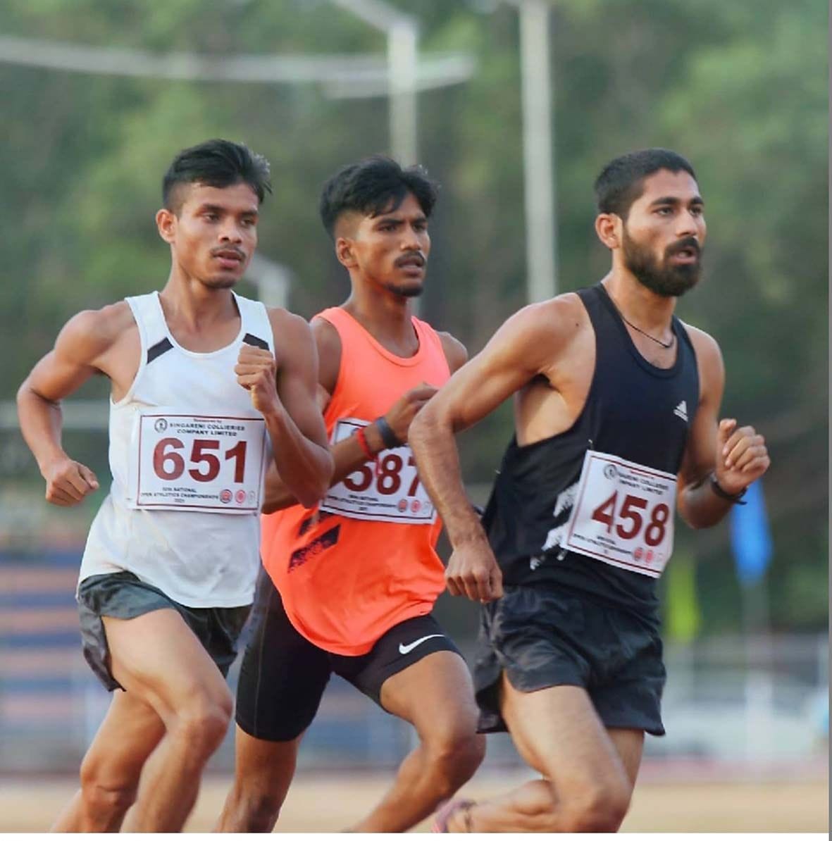 Narendra at 6th place in National Open Athletics Championship