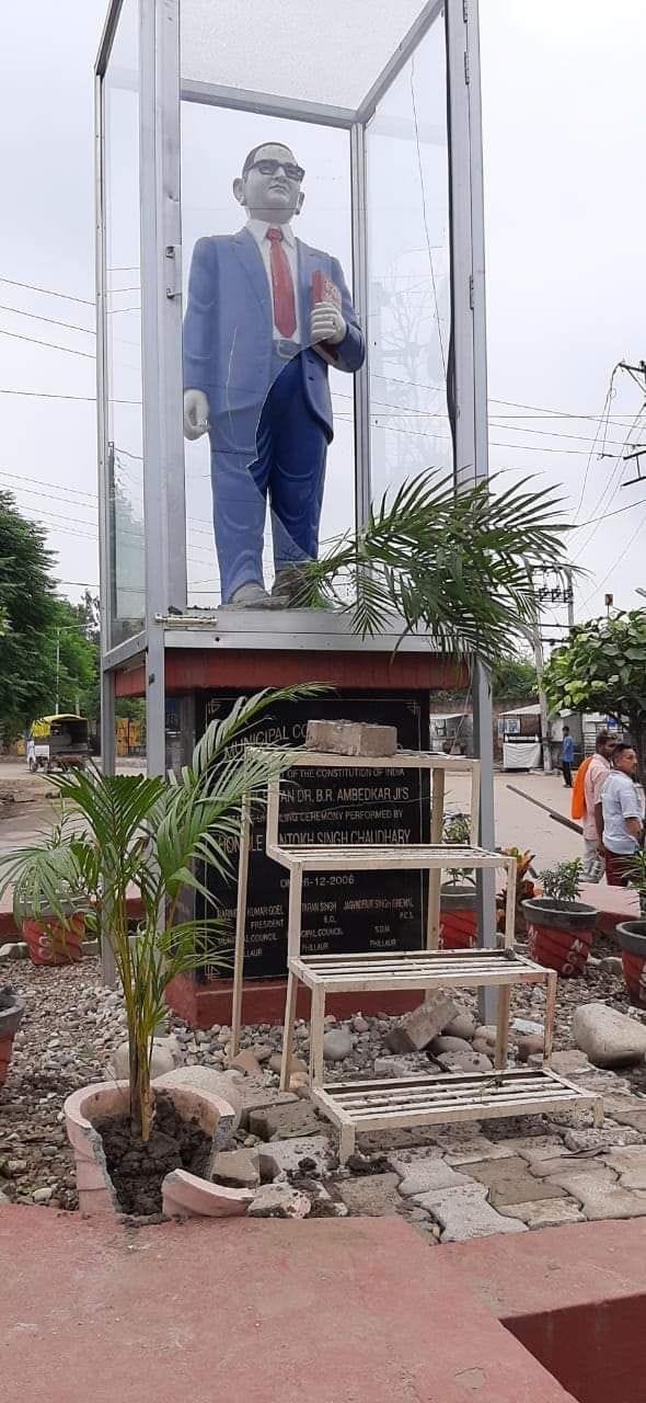 One arrested for damaging Babasaheb's statue