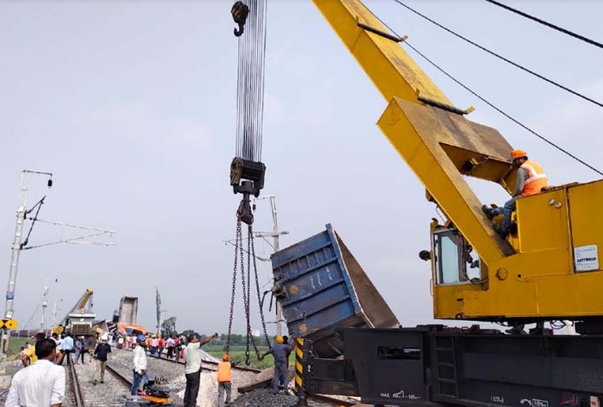 Train accident: freight corridor railway track could not be restored even after 24 hours
