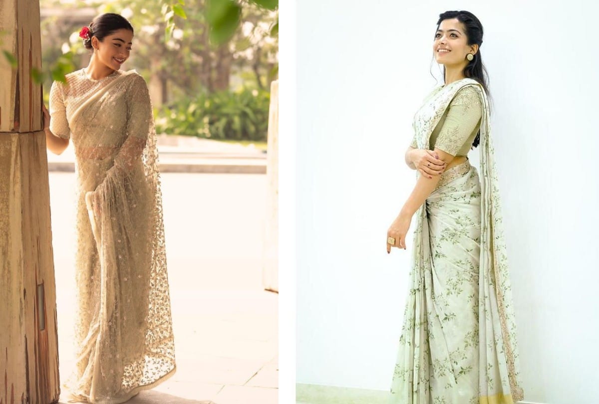 Rashmika Mandanna Traditional look Saree Photos