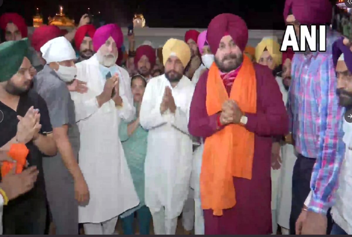 Navjot Sidhu reached the Golden Temple with Punjab CM Channi, Deputy CM Soni and Randhawa
