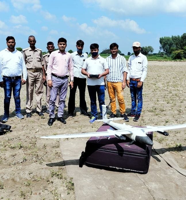 Revenue team did drone survey for Gharauni