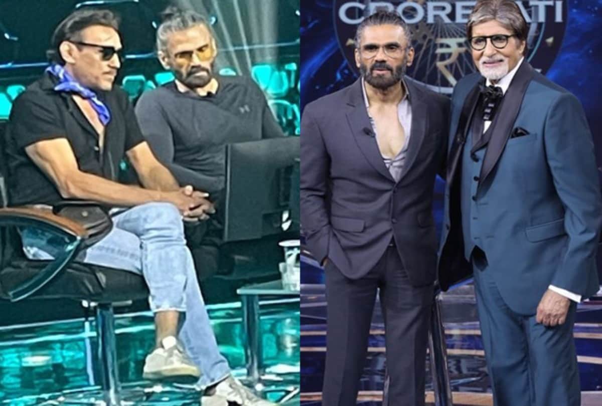 KBC 13 Suniel shetty reminded amitabh bachchan their first meet compare him with God
