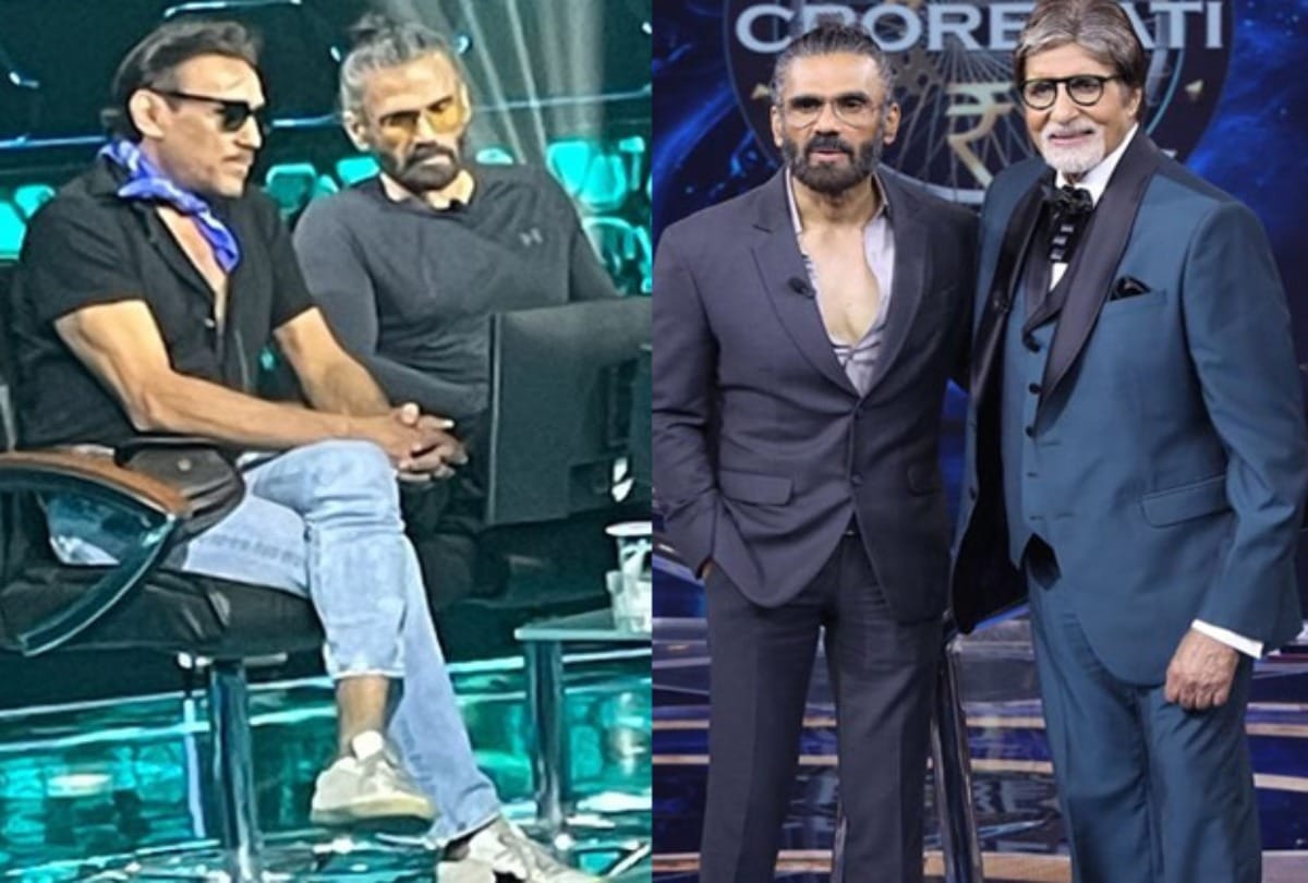 KBC 13 Suniel shetty reminded amitabh bachchan their first meet compare him with God