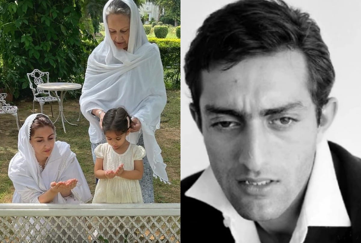 soha ali khan reached at father mansoor ali khan with inaaya and  sharmila tagore to pay tribute on his death anniversary
