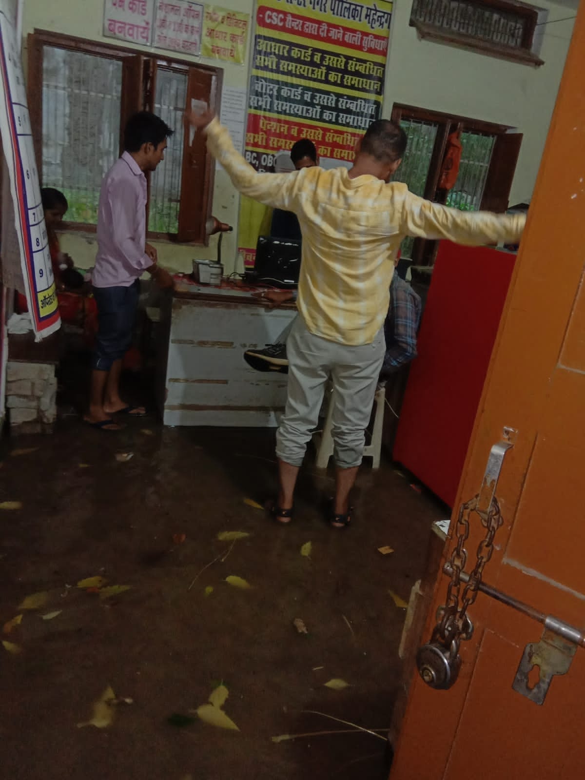 Intermittent rain in the area increased the concern of farmers