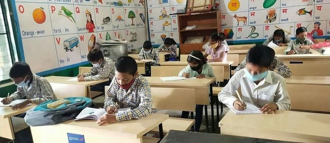 43.24 percent children reached schools on the first day