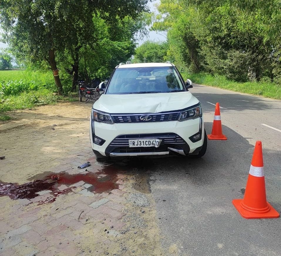 Motorcyclist was going to get petrol, died after being hit by a speeding car