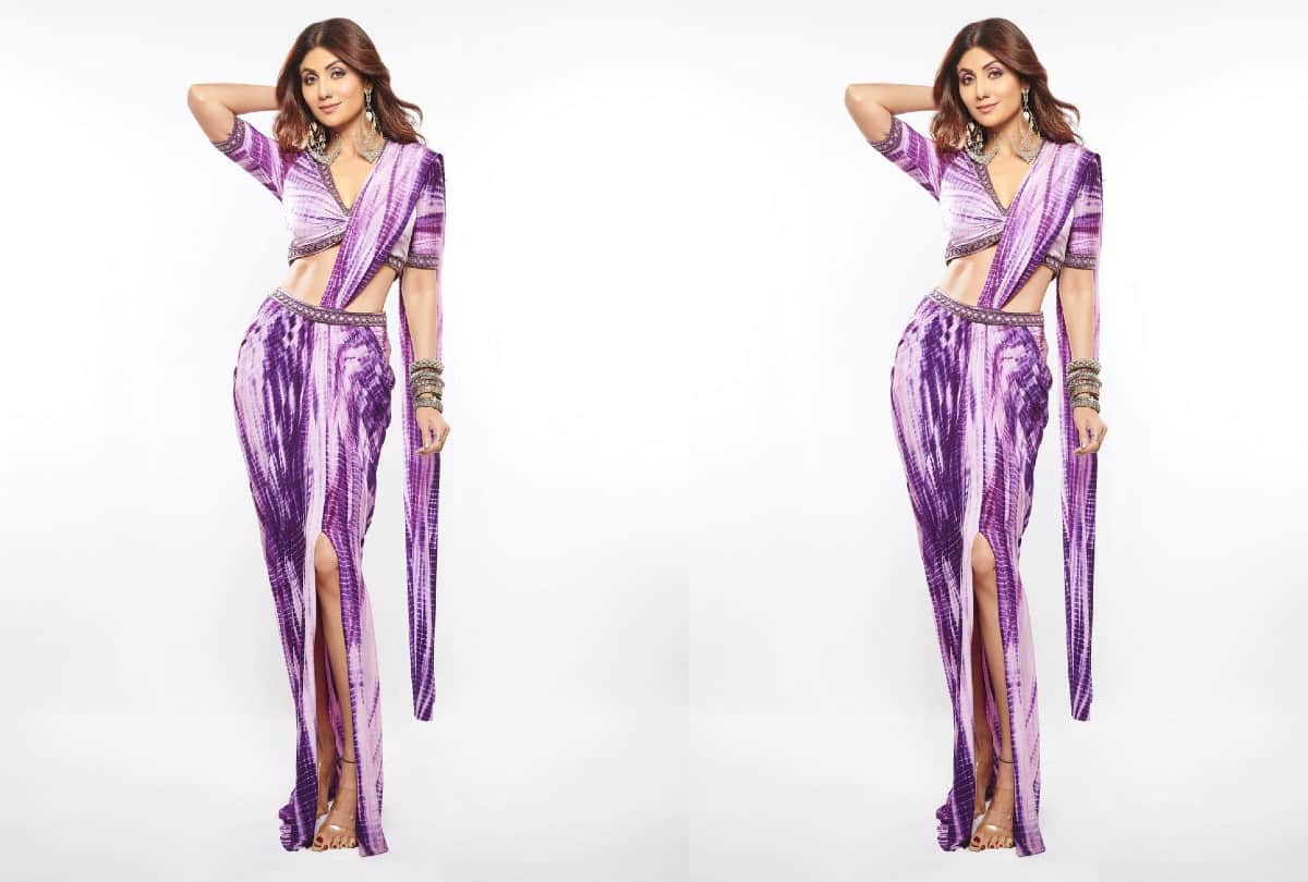 Shilpa Shetty 10 Indo Western Sarees Photos Traditional Look With Modern Touch