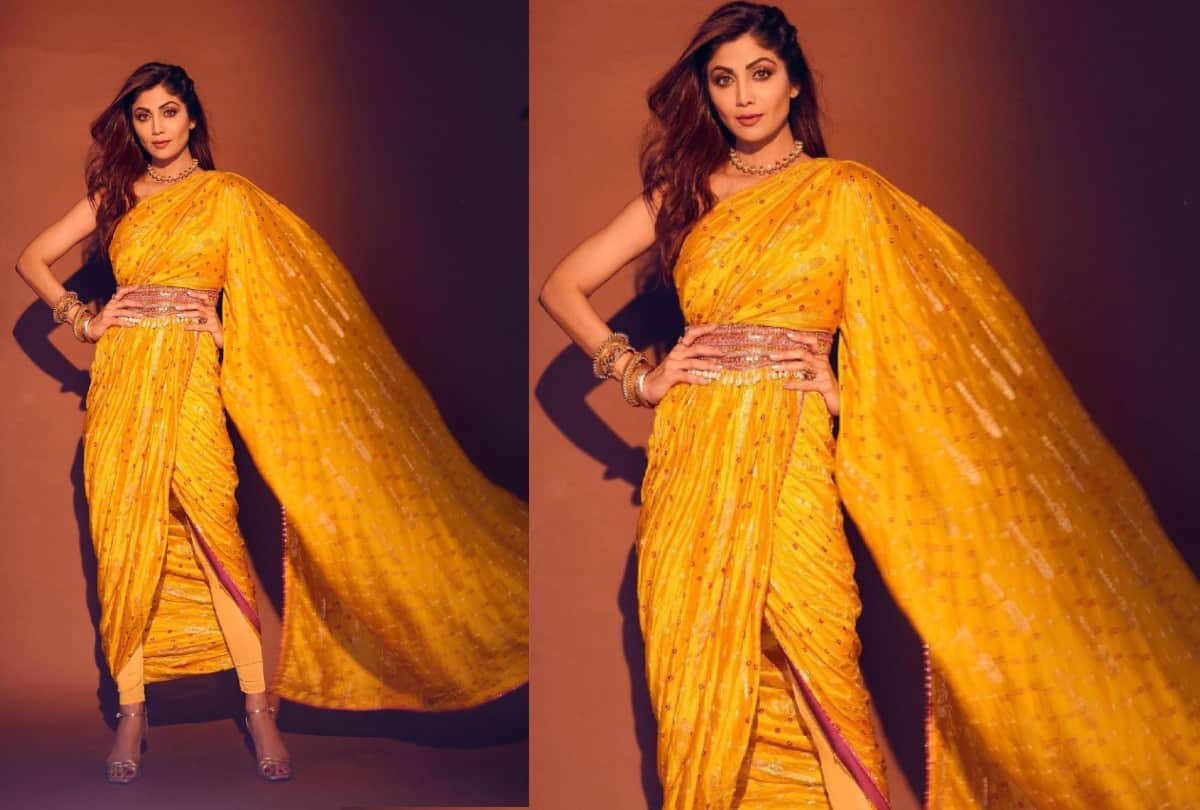 Shilpa Shetty 10 Indo Western Sarees Photos Traditional Look With Modern Touch