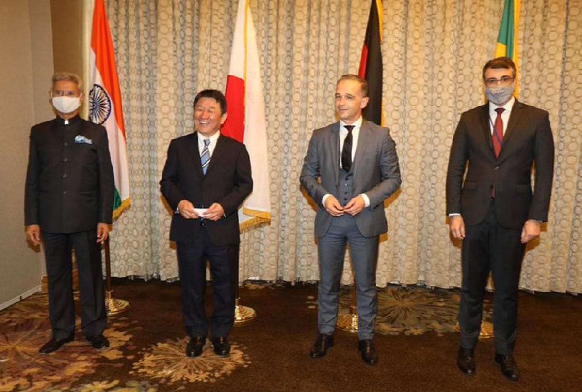 S Jaishankar meets with G4 foreign ministers in United Nations