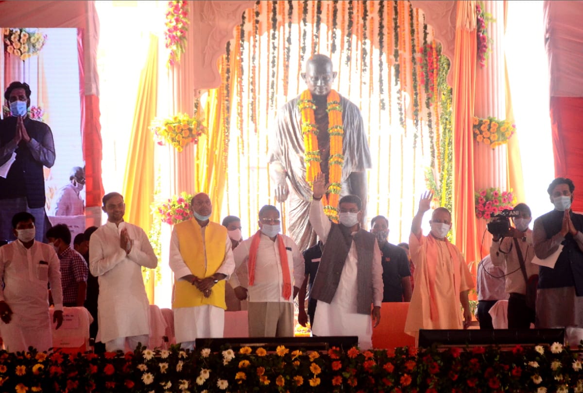 Union Education Minister Dharmendra Pradhan public address in Gorakhpur