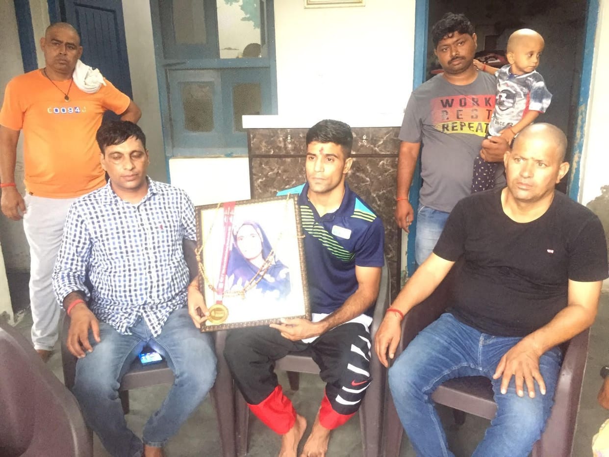 Won gold in National Championship for mother, when she returned home happily, mother had said goodbye