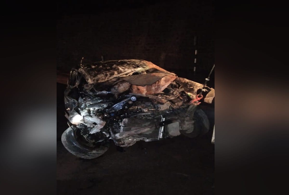 Car fell on kalka shimla National Highway from Kasauli Road, three tourists injured