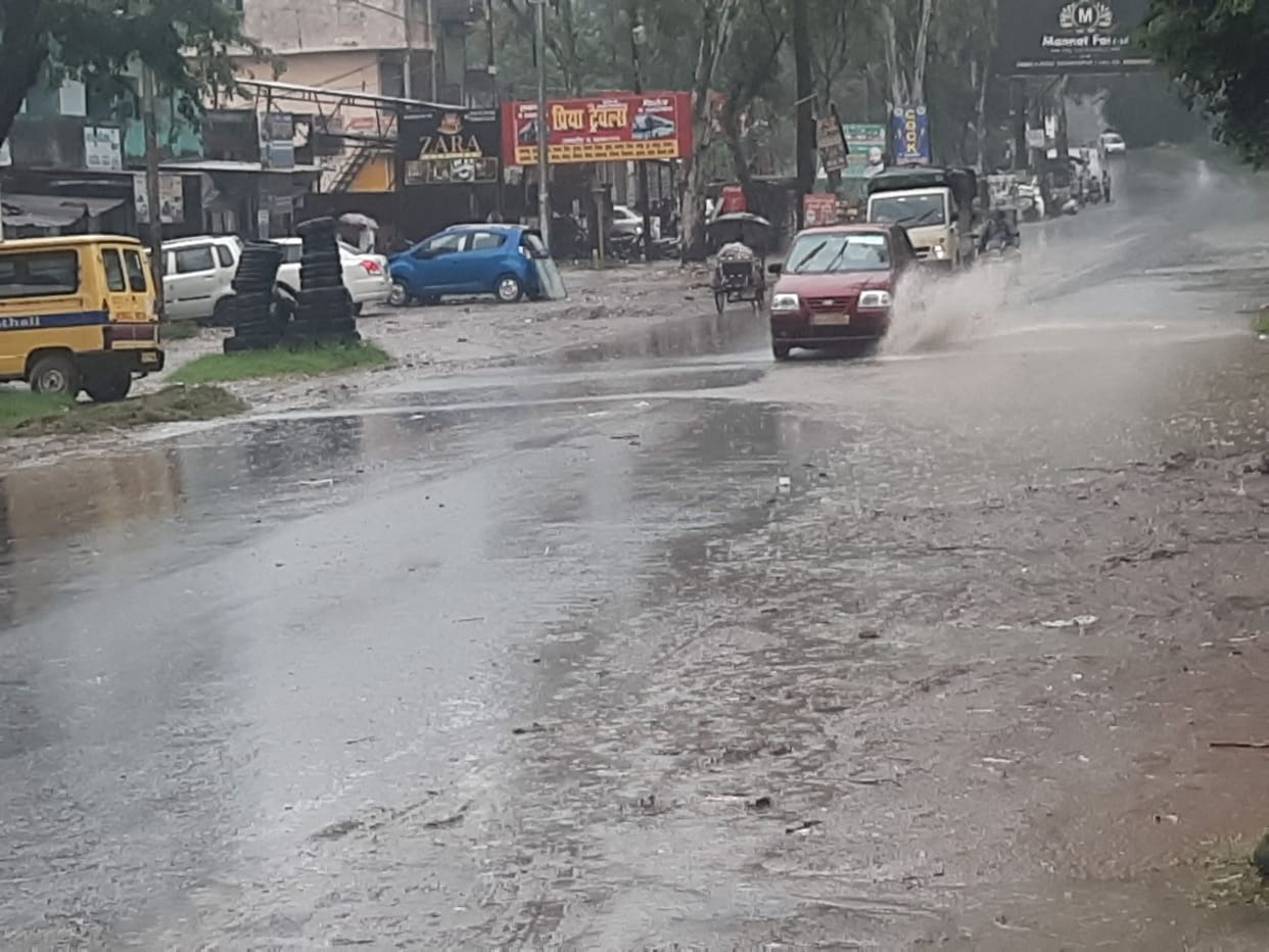 The weather became pleasant due to heavy rain