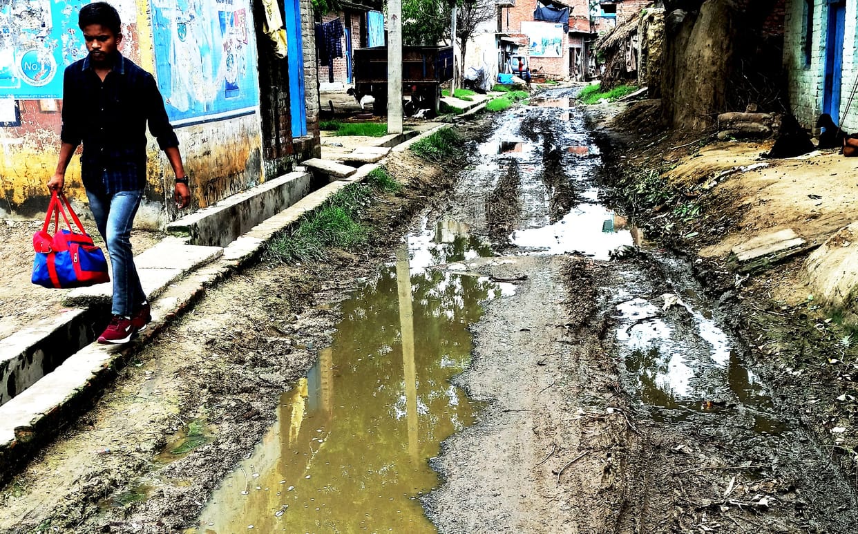 mud on the road
