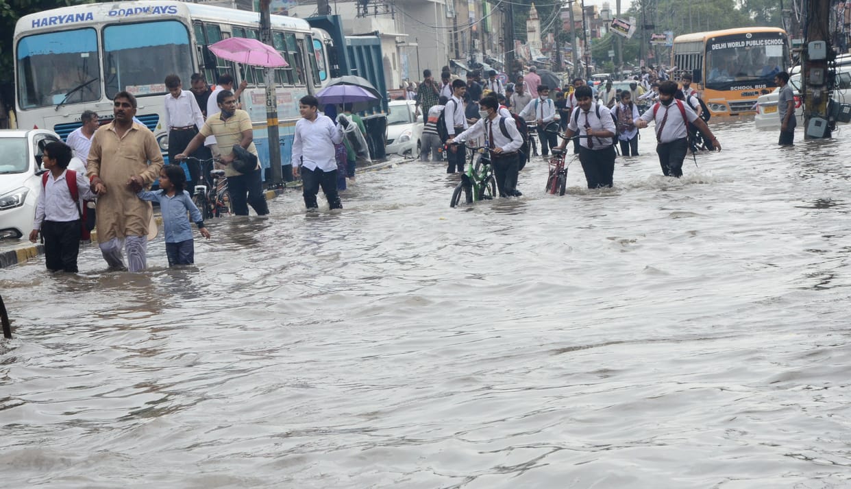 110 mm rain in Bhiwani