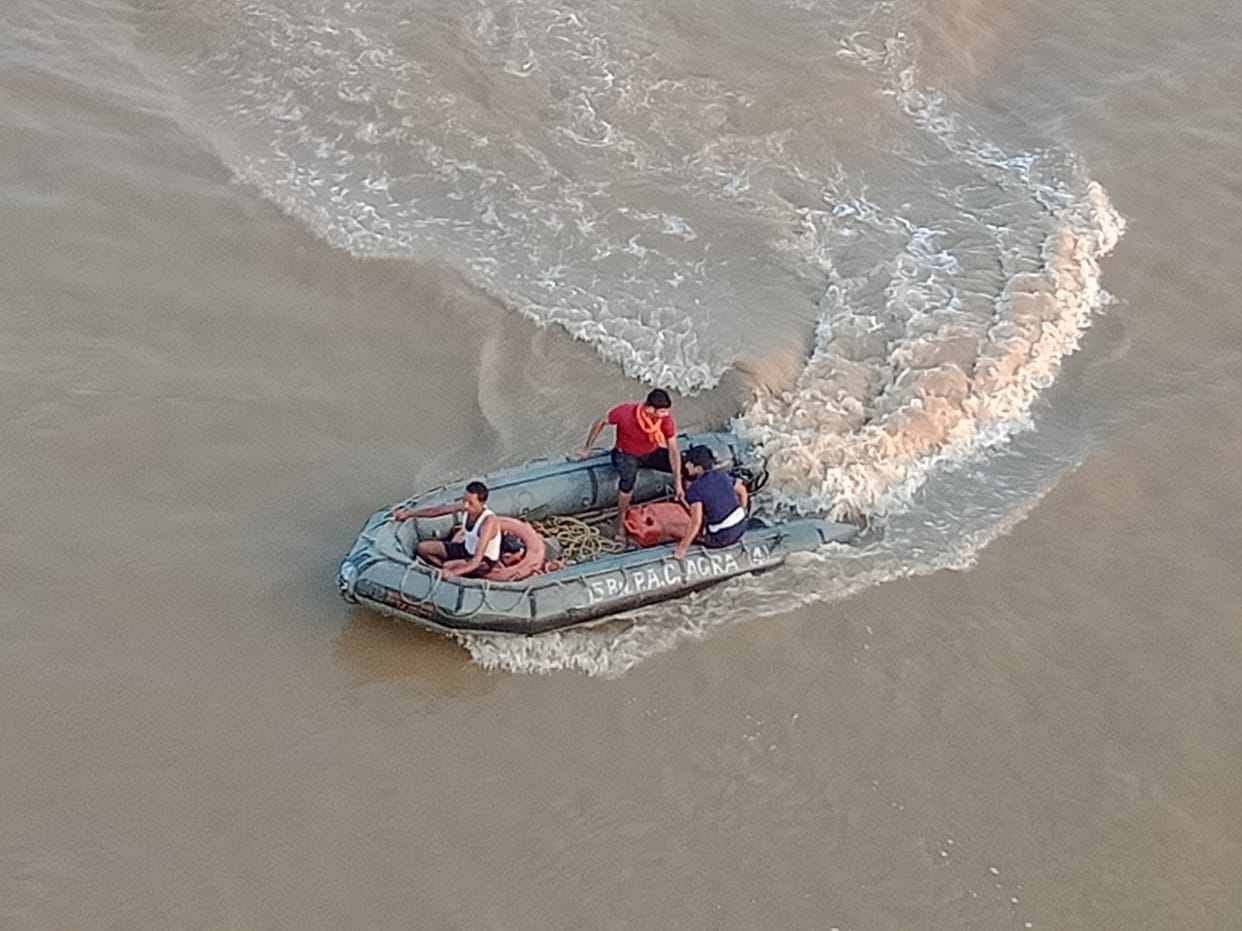 etawah news,Young man jumped in Chambal after an argument with his wife