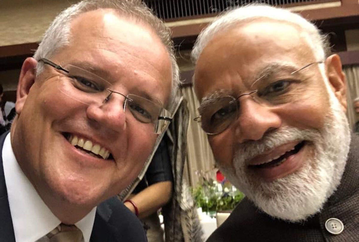 India Australia PM Narendra Modi Scott Morrison Bilateral Meet Quad Summit US Japan Twitter Diplomacy ScoMosas