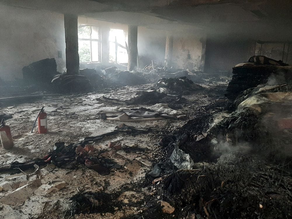 Fire in export factory, loss of crores