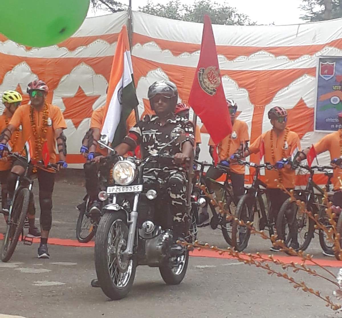 SSB Gwaldam's cycle team leaves for Delhi