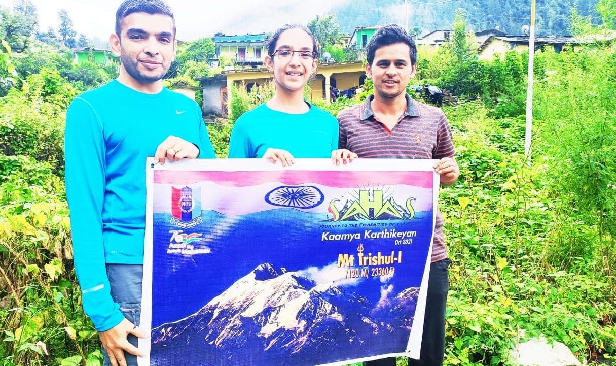 13 year old Kamya will conquer Trishul Peak