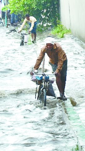 Rain changed the mood of the weather, mercury dropped