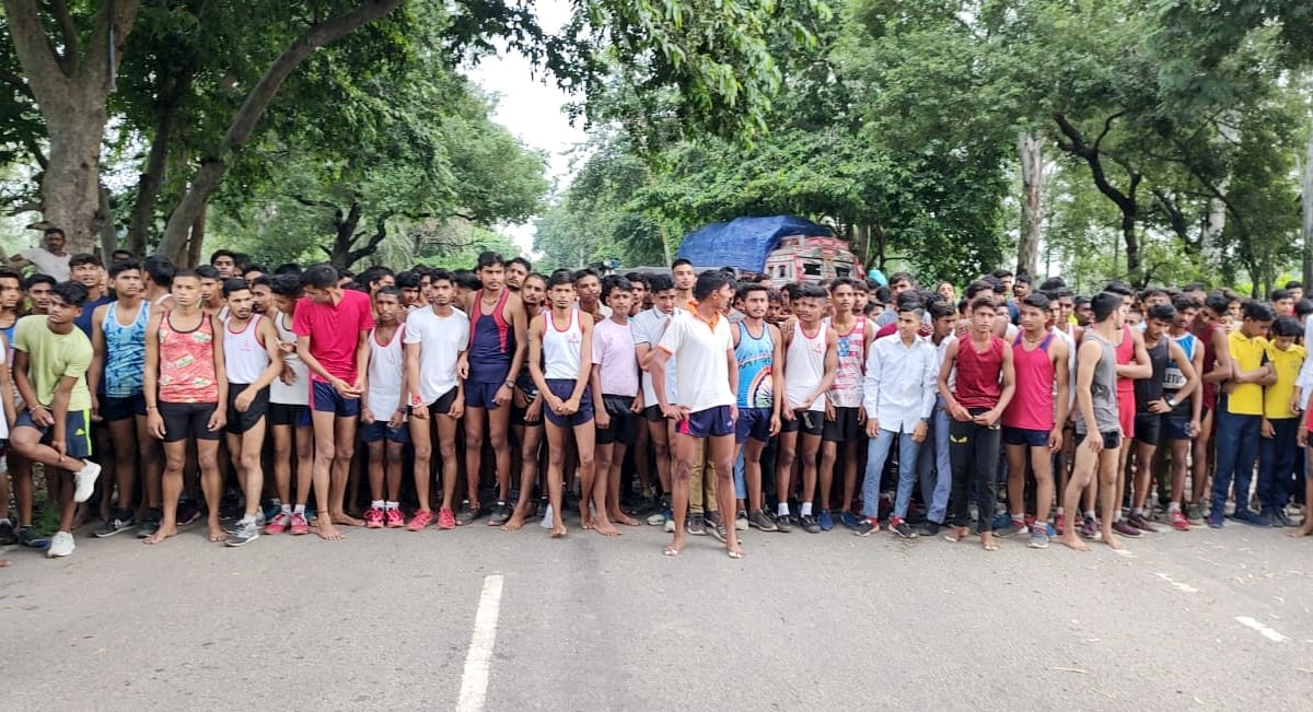 The message of staying healthy by running