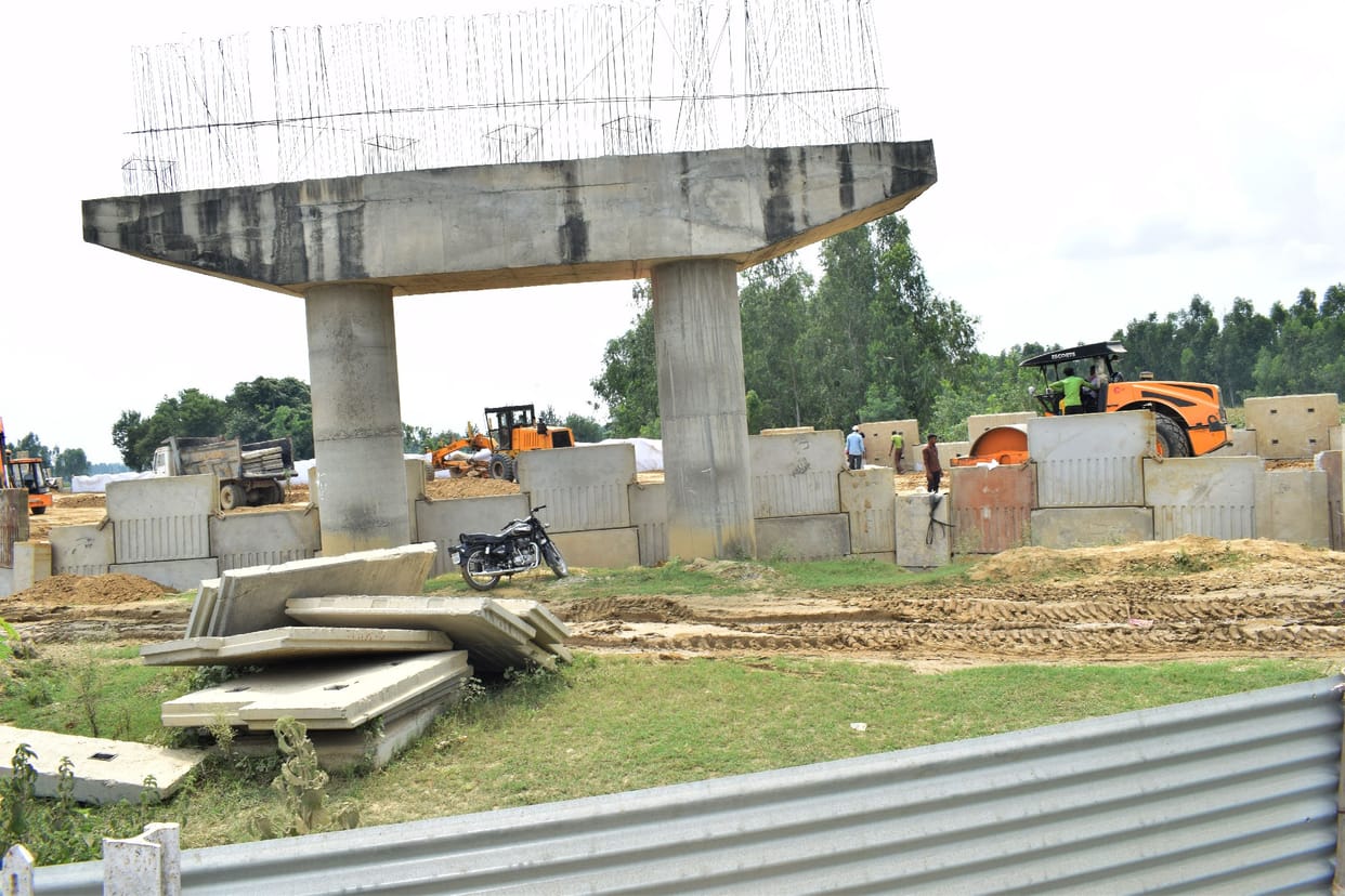 over bridge