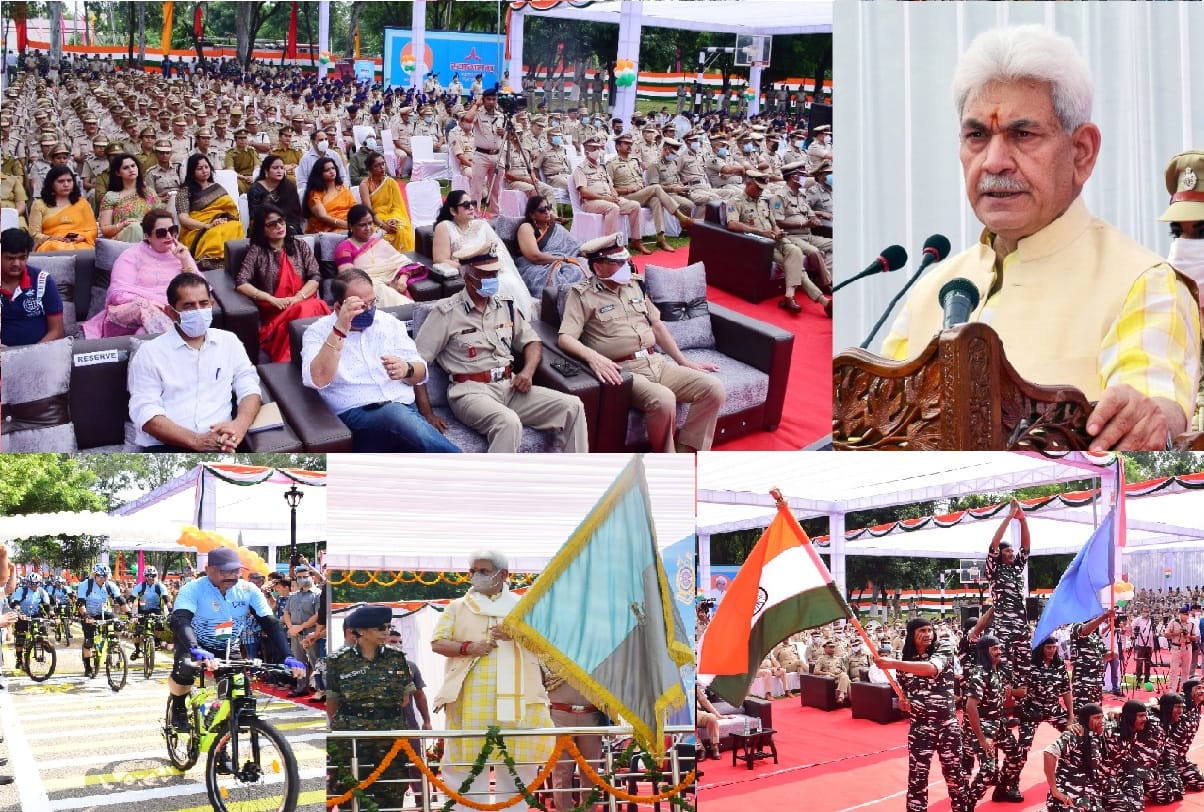 Cycle rally leaves for Rajghat Lieutenant Governor said in next 25 years new Jammu and Kashmir will have an important place in development