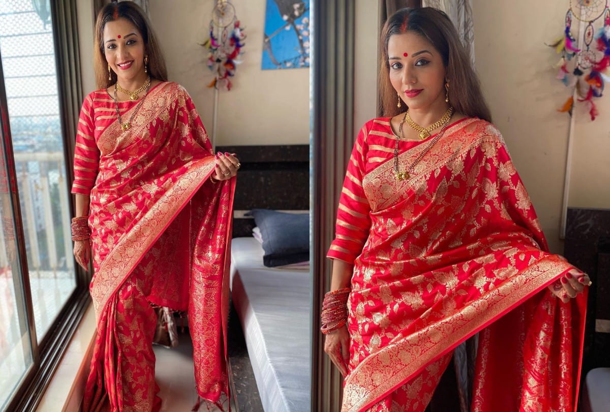 Bhojpuri Actress Monalisa shared picture with husband Vikrant Singh on Social Media