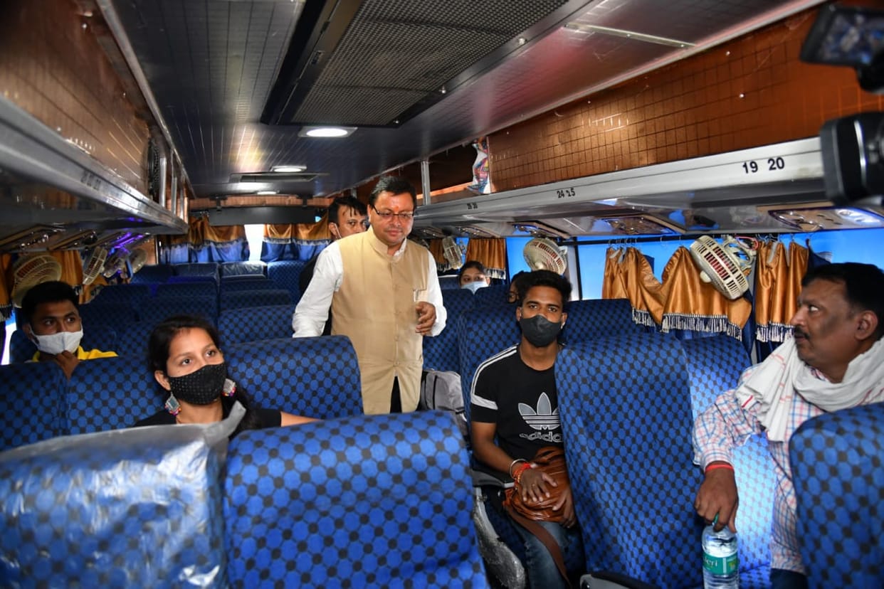 uttarakhand news: cm pushkar singh dhami inspected isbt dehradun