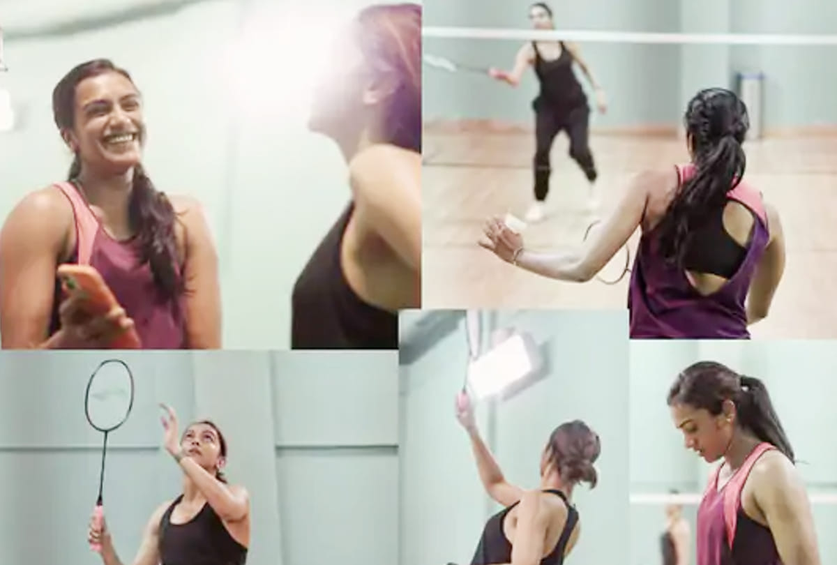 Deepika Padukone vs PV Sindhu in Badminton Court, Shares Pictres images videos, Fans Wonder If biopic of PV Sindhu is filming