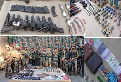 उड़ी में मारे गए आतंकियों के पास से बरामद हथियार और गोला-बारूद