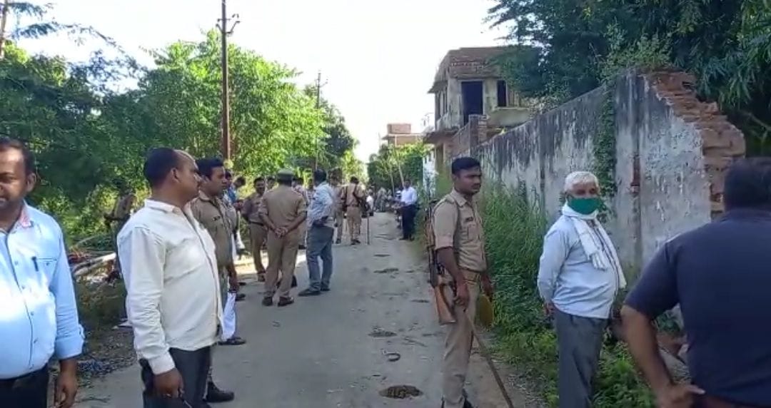 Bulldozer on alleged land of perfume trader