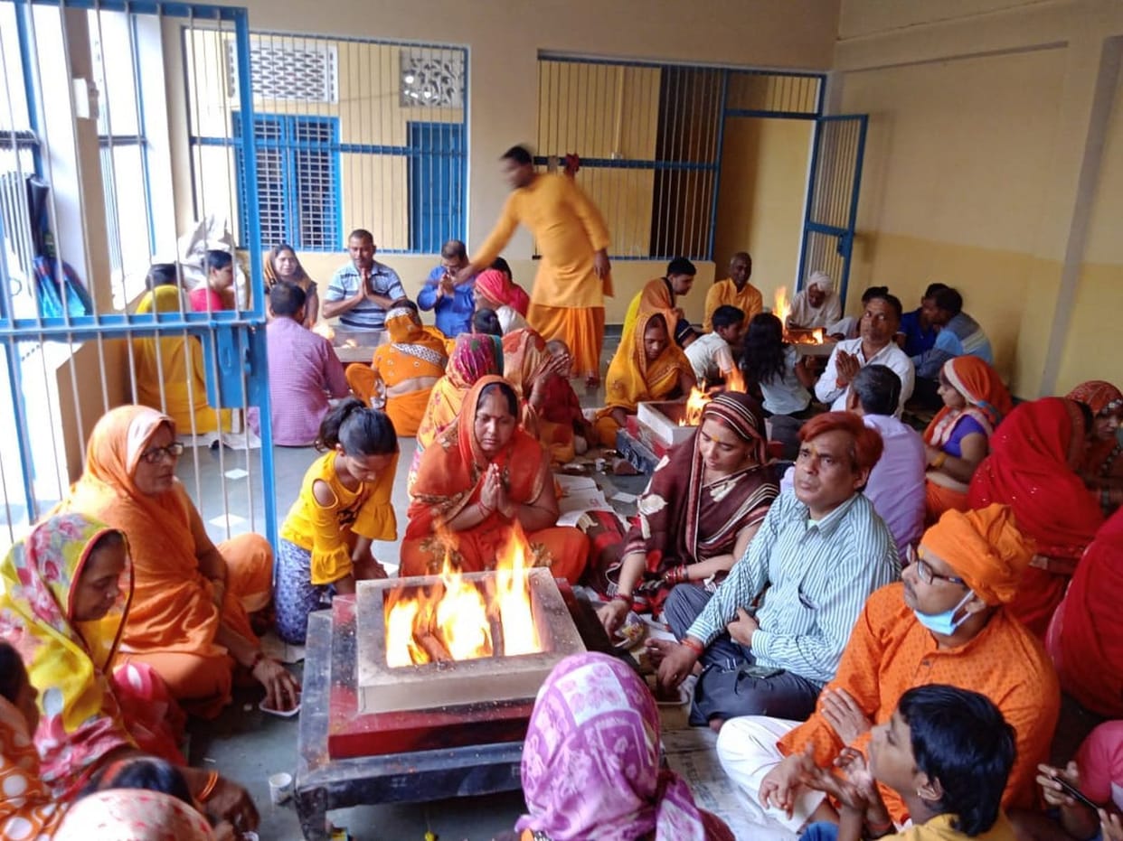 Akhand Gayatri Mahayantra recitation completed with Mahayagya