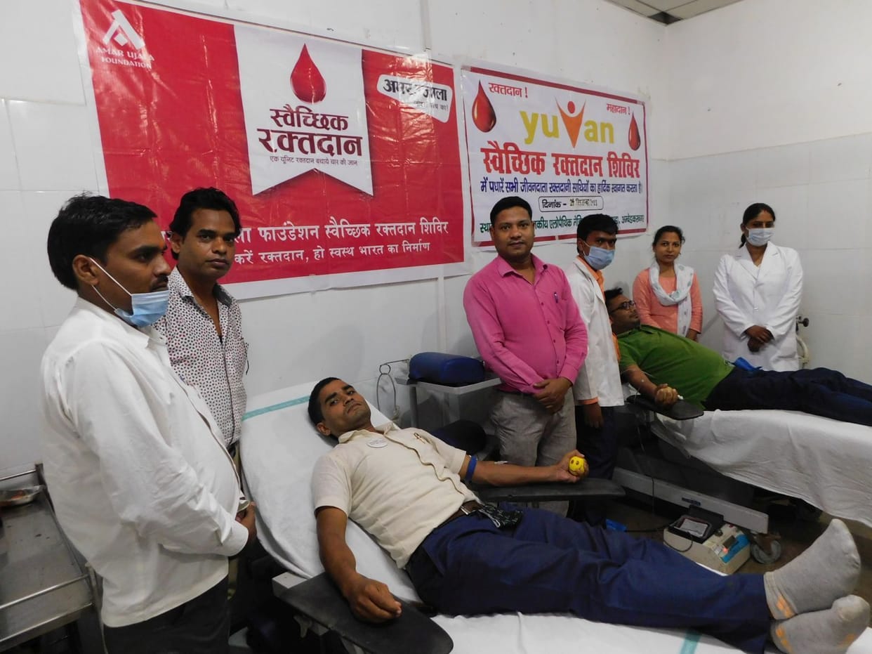 11 people became great donors by donating blood