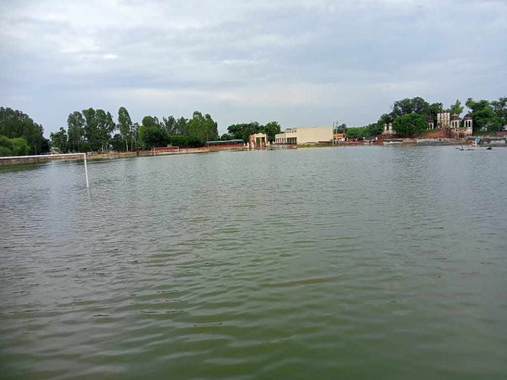water in Alakhpura's football ground, players problem in practice