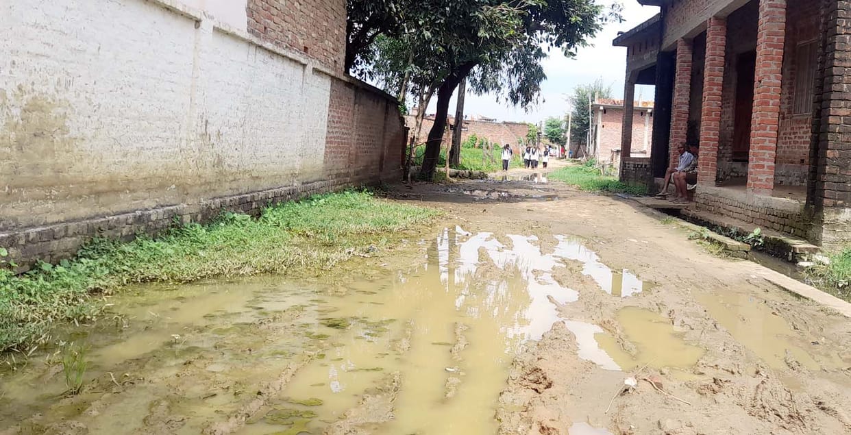 mud on the road