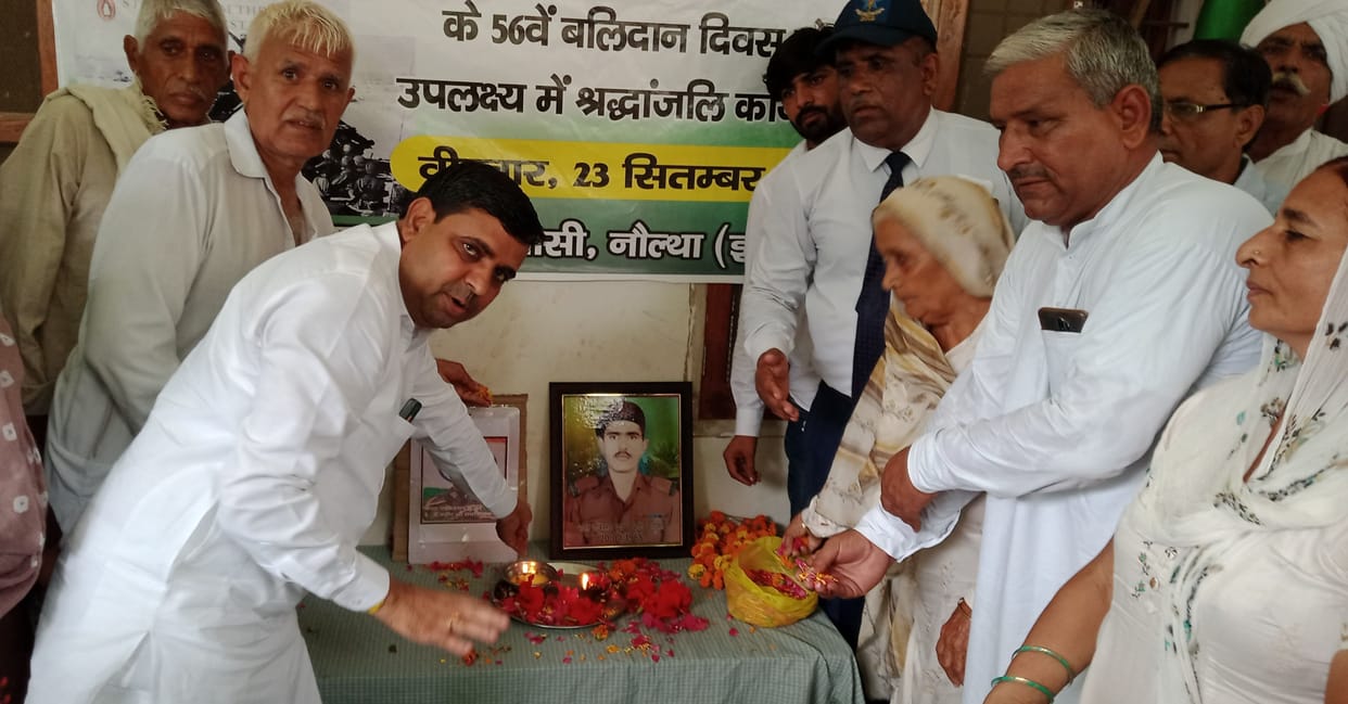 Worshiped by paying floral tributes to the martyrs