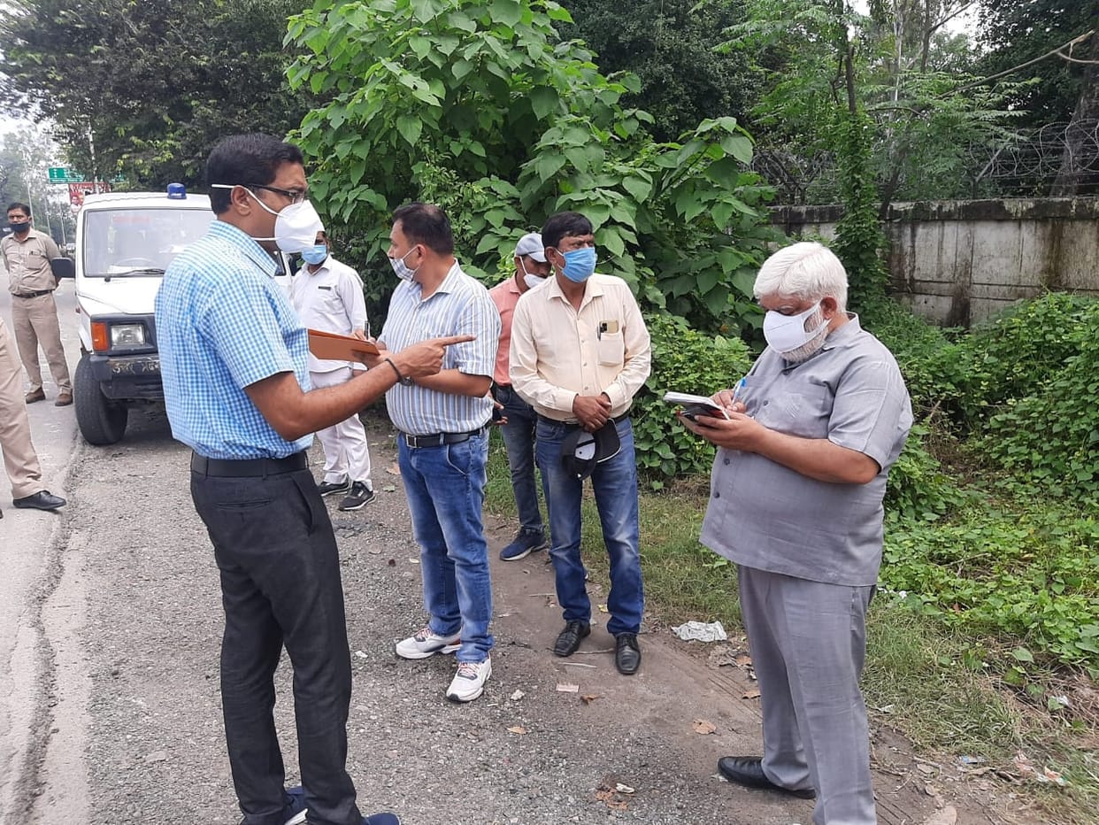 Roads found broken in inspection, instructions were given to correct them immediately