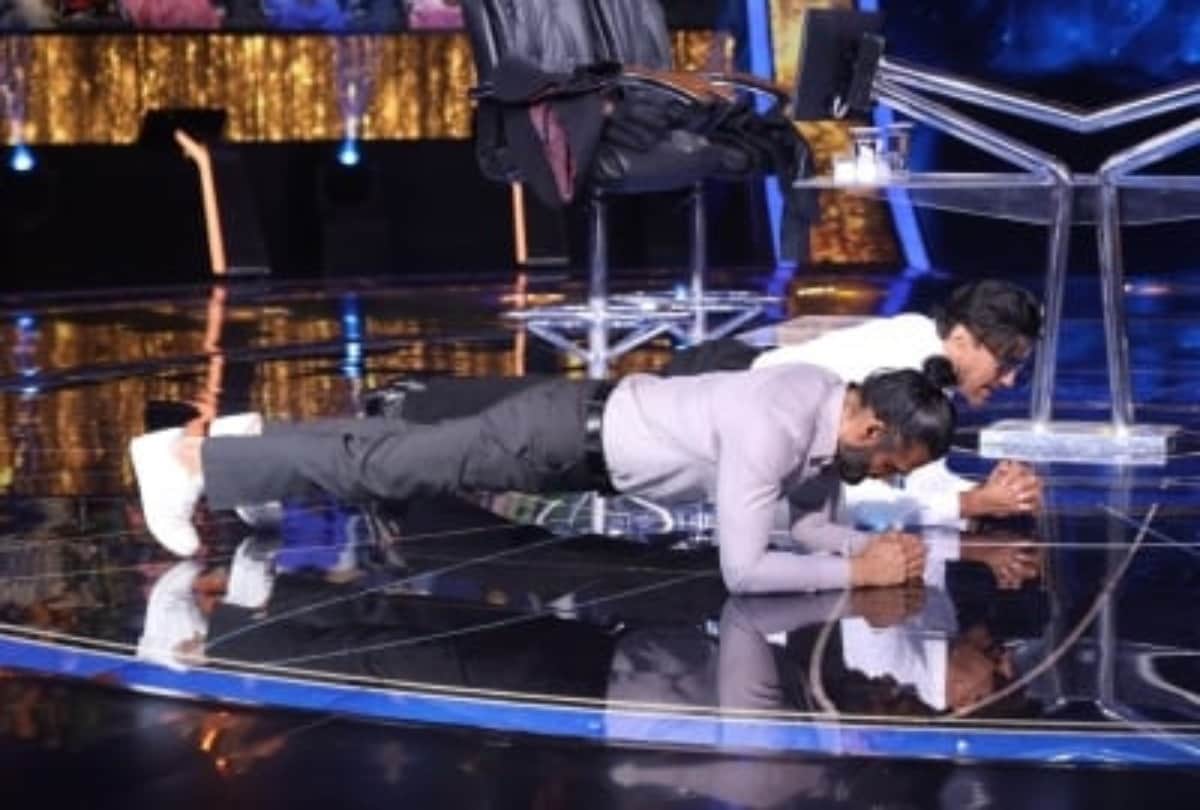 KBC 13: On the sets of the show Jackie and Sunil showed their fitness moves Amitabh Bachchan was stunned