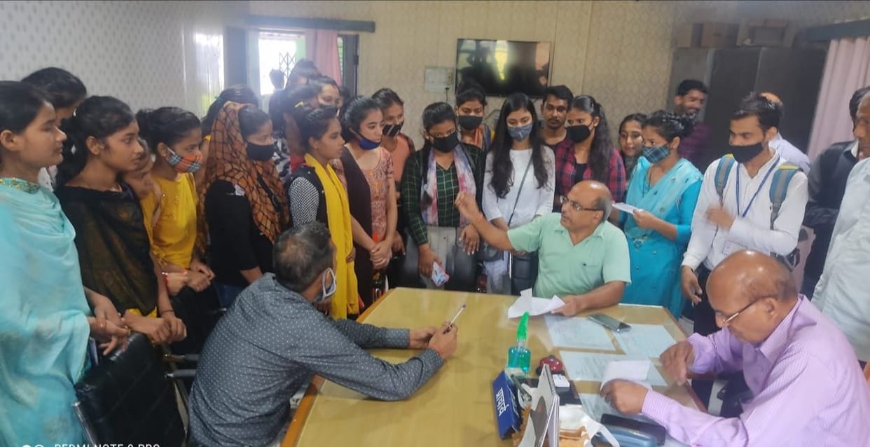 Students protested.