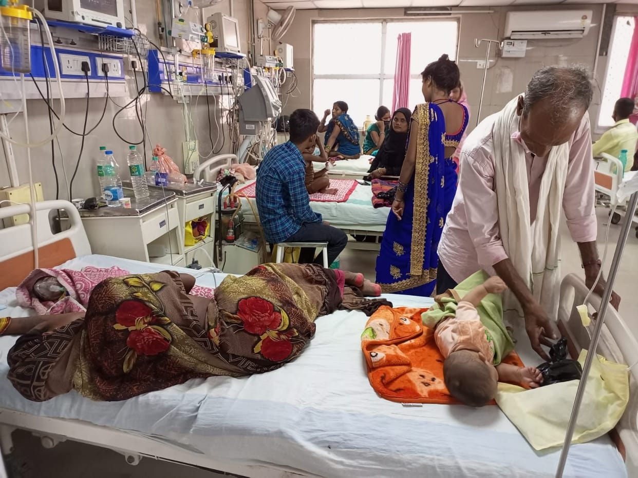 17 patients of high fever admitted in district hospital