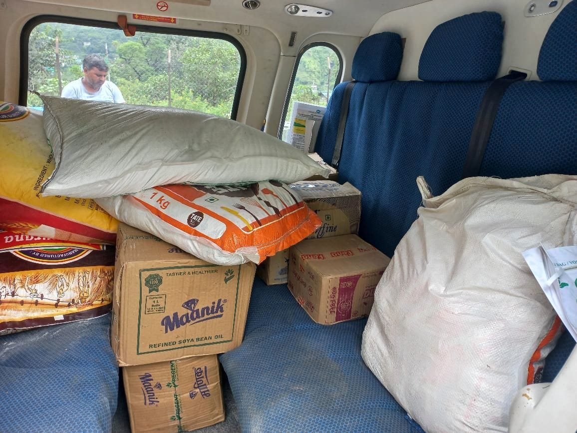 Food items could not reach Malla Johar due to bad weather