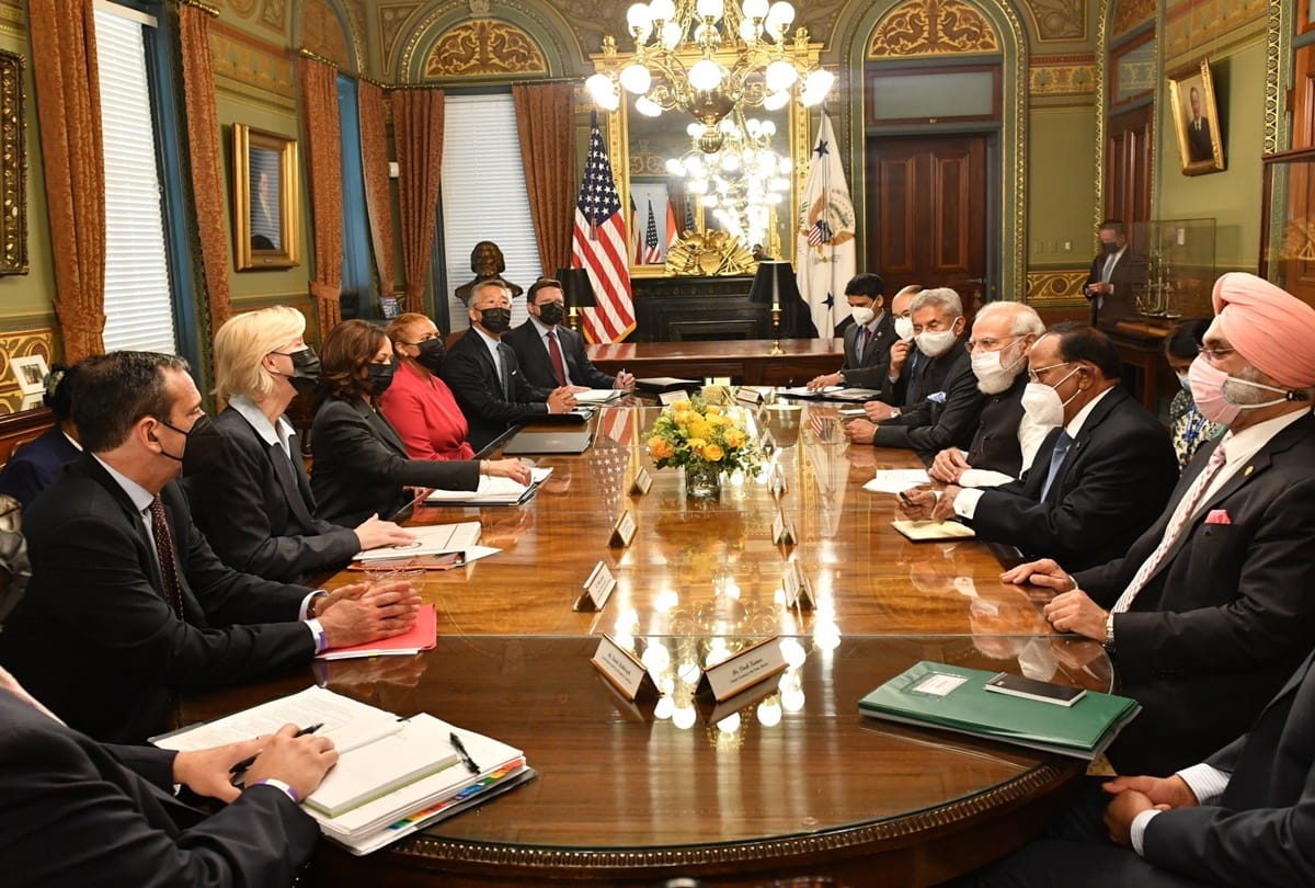 PM Modi US Visit UNGA CEOs Australia Scott Morrison VP Kamala Harris Japan PM Yoshihide Suga Quad news and updates
