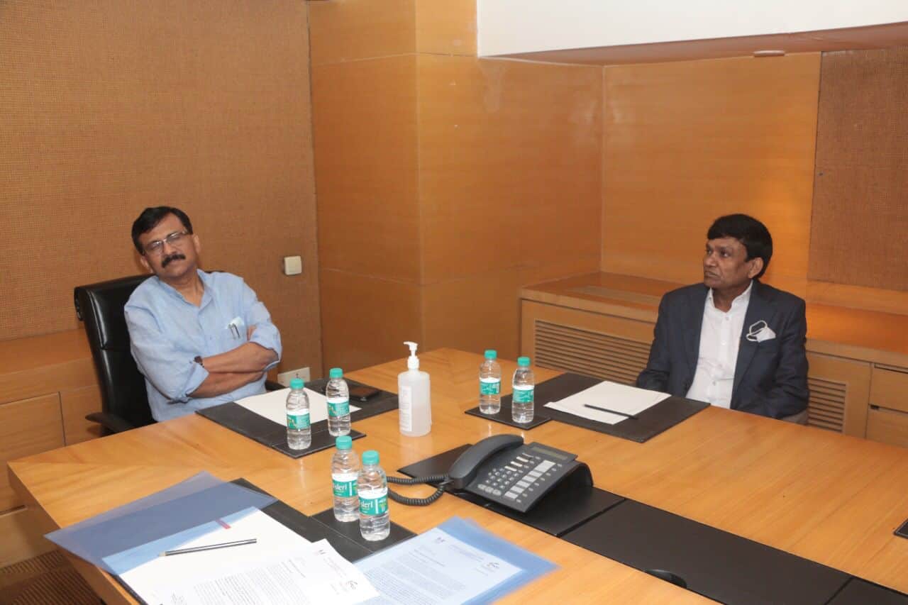 Request: Major theatre chains representatives meet Sanjay Raut to discuss re opening of theatres in Maharashtra