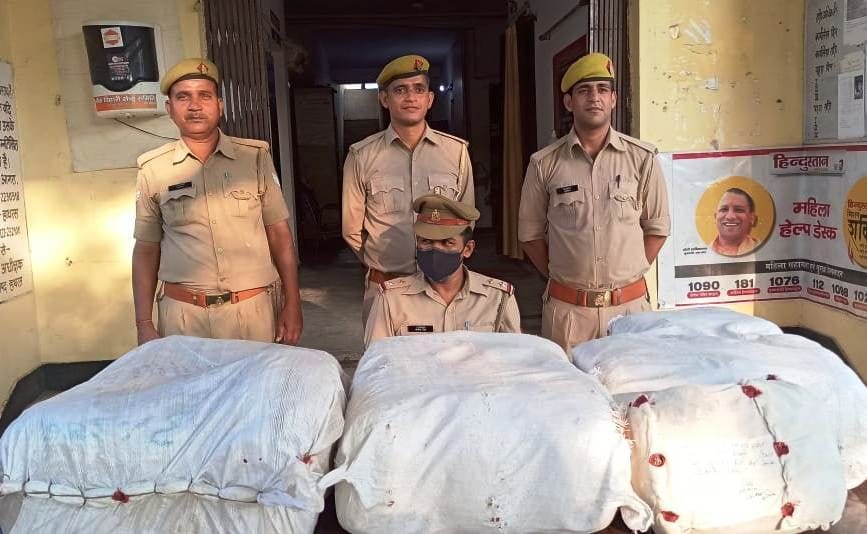 Hathras: Police recovered ganja worth Rs 45 lakh from magic vehicle